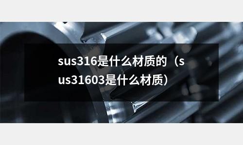 sus316是什么材質的（sus31603是什么材質）