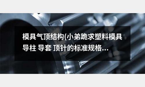 模具氣頂結(jié)構(gòu)(小弟跪求塑料模具導(dǎo)柱 導(dǎo)套 頂針的標(biāo)準(zhǔn)規(guī)格表等方面的資料)