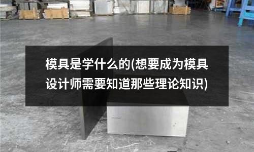 模具是學什么的(想要成為模具設計師需要知道那些理論知識)