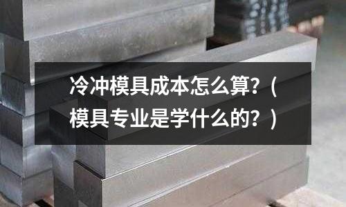 冷沖模具成本怎么算？(模具專業是學什么的？)