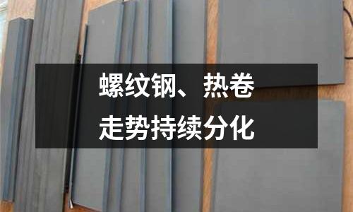螺紋鋼、熱卷走勢持續分化