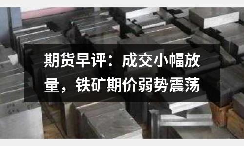 期貨早評(píng)：成交小幅放量，鐵礦期價(jià)弱勢(shì)震蕩