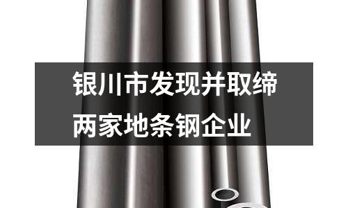 銀川市發(fā)現(xiàn)并取締兩家地條鋼企業(yè)