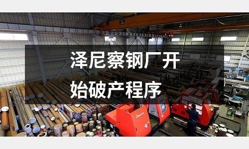 澤尼察鋼廠開始破產(chǎn)程序