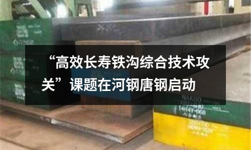 “高效長(zhǎng)壽鐵溝綜合技術(shù)攻關(guān)”課題在河鋼唐鋼啟動(dòng)