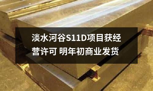 淡水河谷S11D項目獲經營許可 明年初商業發貨