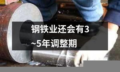 鋼鐵業還會有3~5年調整期