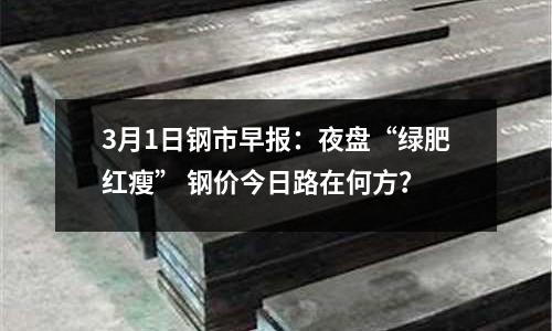 3月1日鋼市早報(bào)：夜盤“綠肥紅瘦” 鋼價(jià)今日路在何方？