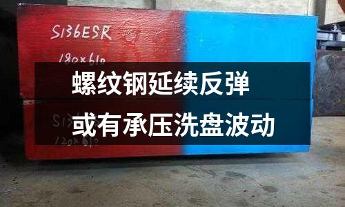 螺紋鋼延續反彈 或有承壓洗盤波動