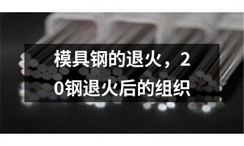 模具鋼的退火，20鋼退火后的組織