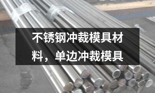 不銹鋼沖裁模具材料，單邊沖裁模具