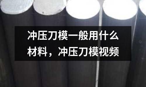 沖壓刀模一般用什么材料，沖壓刀模視頻
