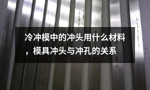 冷沖模中的沖頭用什么材料，模具沖頭與沖孔的關系