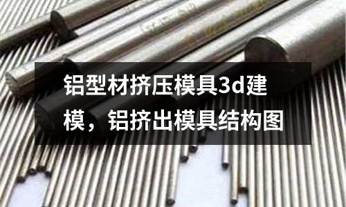 鋁型材擠壓模具3d建模，鋁擠出模具結構圖