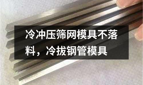 冷沖壓篩網模具不落料，冷拔鋼管模具