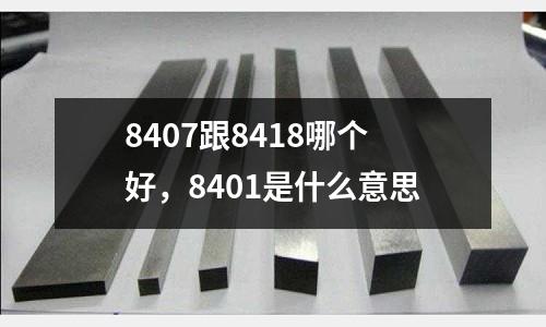 8407跟8418哪個好，8401是什么意思