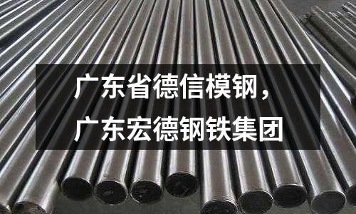 廣東省德信模鋼，廣東宏德鋼鐵集團