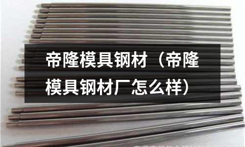 帝隆模具鋼材（帝隆模具鋼材廠怎么樣）