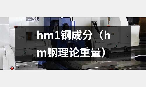 hm1鋼成分（hm鋼理論重量）