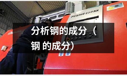 分析鋼的成分（鋼 的成分）
