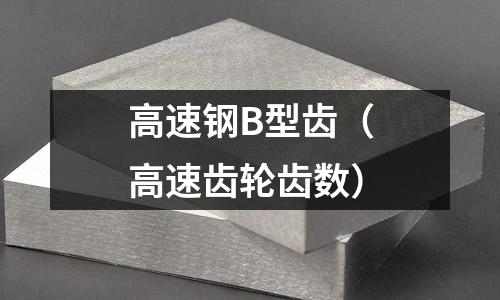 高速鋼B型齒（高速齒輪齒數(shù)）