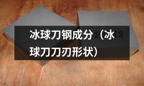 冰球刀鋼成分（冰球刀刀刃形狀）