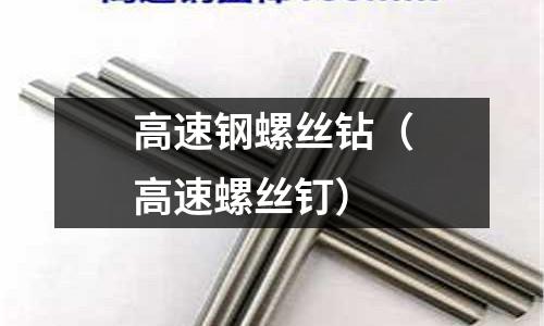 高速鋼螺絲鉆（高速螺絲釘）