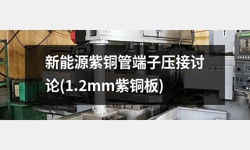 新能源紫銅管端子壓接討論(1.2mm紫銅板)