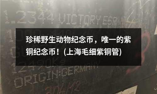 珍稀野生動物紀念幣，唯一的紫銅紀念幣！(上海毛細紫銅管)