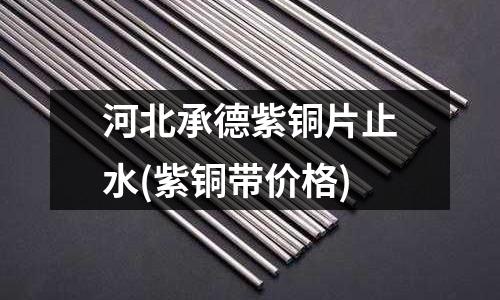 河北承德紫銅片止水(紫銅帶價格)