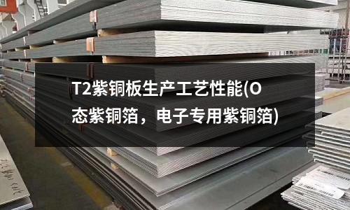 T2紫銅板生產(chǎn)工藝性能(O態(tài)紫銅箔,電子專用紫銅箔)
