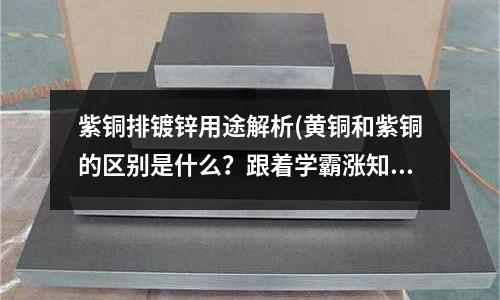 紫銅排鍍鋅用途解析(黃銅和紫銅的區別是什么？跟著學霸漲知識)