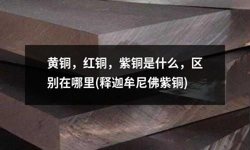 黃銅，紅銅，紫銅是什么，區別在哪里(釋迦牟尼佛紫銅)