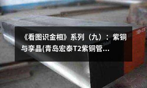 《看圖識金相》系列（九）：紫銅與孿晶(青島宏泰T2紫銅管 規格 8X1)