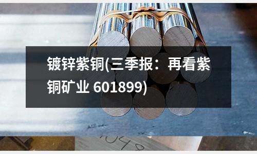 鍍鋅紫銅(三季報：再看紫銅礦業 601899)