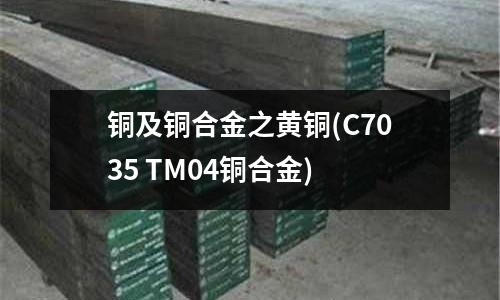 銅及銅合金之黃銅(C7035 TM04銅合金)