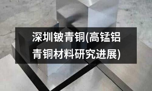 深圳鈹青銅(高錳鋁青銅材料研究進展)