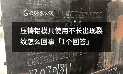 壓鑄鋁模具使用不長出現裂紋怎么回事「1個回答」