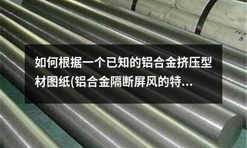 如何根據一個已知的鋁合金擠壓型材圖紙(鋁合金隔斷屏風的特點是什么？)