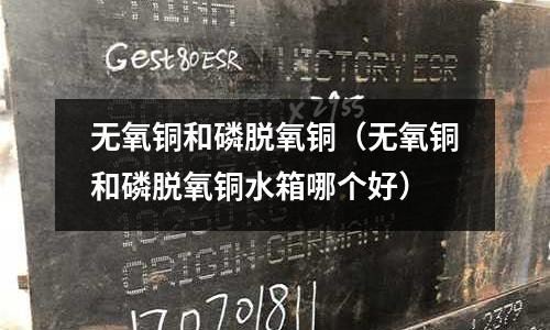 無氧銅和磷脫氧銅（無氧銅和磷脫氧銅水箱哪個好）