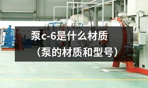 泵c-6是什么材質(zhì)（泵的材質(zhì)和型號(hào)）