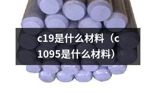 c19是什么材料（c1095是什么材料）