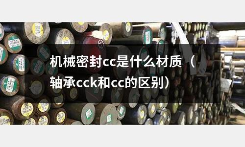 機械密封cc是什么材質（軸承cck和cc的區別）