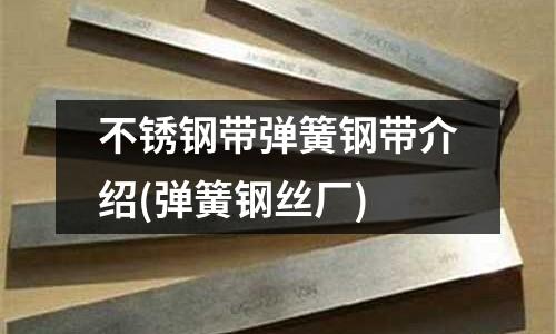 不銹鋼帶彈簧鋼帶介紹(彈簧鋼絲廠)