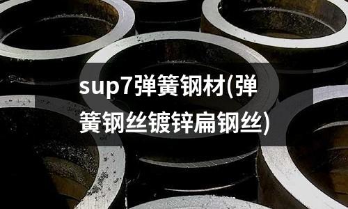 sup7彈簧鋼材(彈簧鋼絲鍍鋅扁鋼絲)