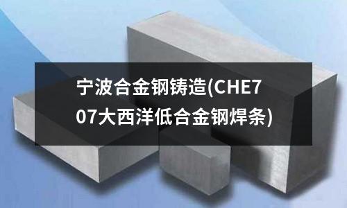 寧波合金鋼鑄造(CHE707大西洋低合金鋼焊條)