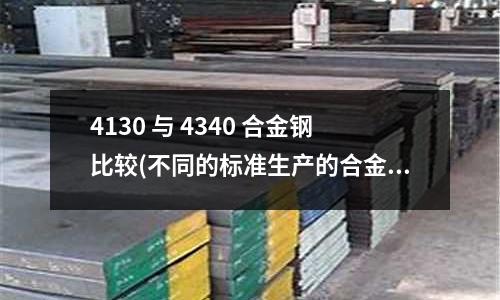 4130 與 4340 合金鋼比較(不同的標準生產的合金鋼丸分為四類)