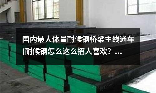 國內最大體量耐候鋼橋梁主線通車(耐候鋼怎么這么招人喜歡?)