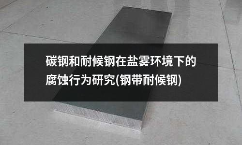 碳鋼和耐候鋼在鹽霧環境下的腐蝕行為研究(鋼帶耐候鋼)
