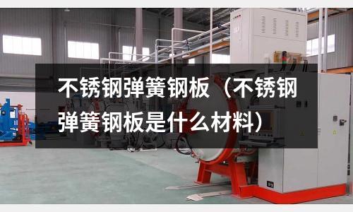 不銹鋼彈簧鋼板（不銹鋼彈簧鋼板是什么材料）